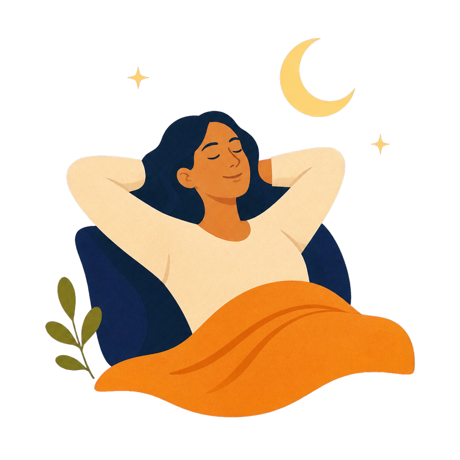Warm illustration representing rest